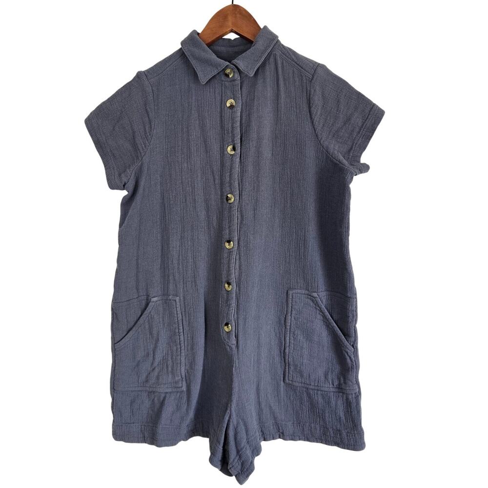 HATCH Collection Lenora Romper Maternity Size 0 Cotton Gauze Nursing Cottagecore